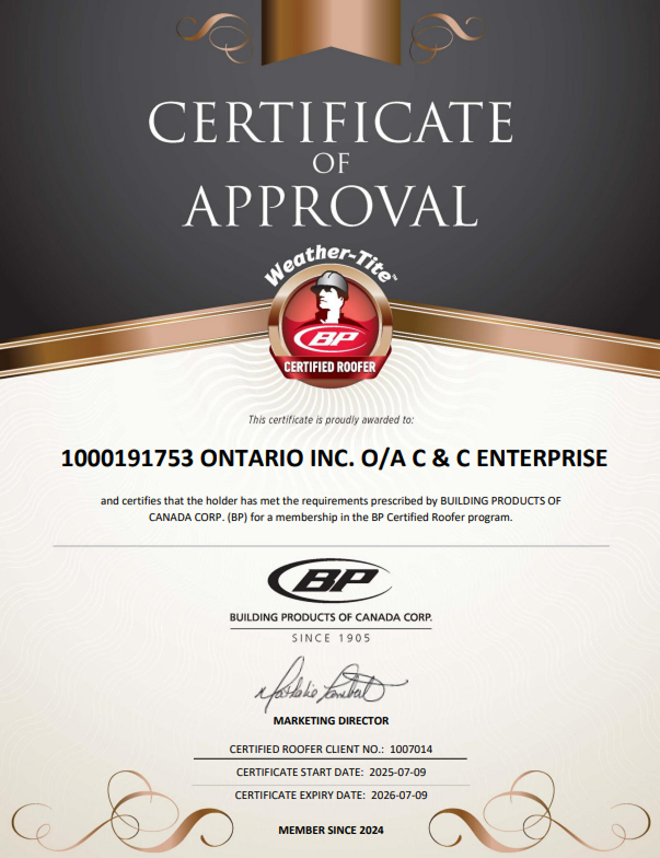 Certified Roofer in Timmins