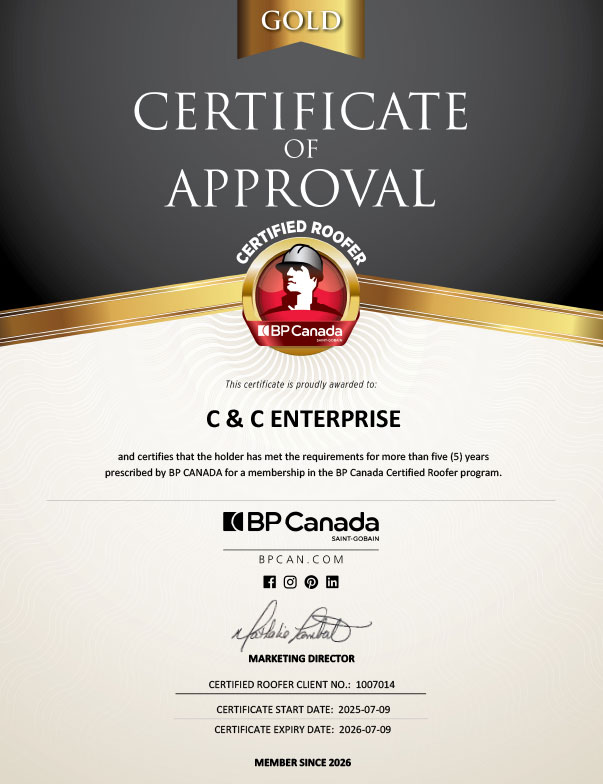 Certified Roofer in Timmins